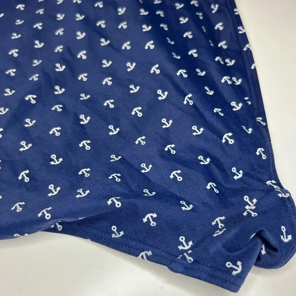 Nip Tuck Swim Multi Fit Cup Blue and White Nautical Anchor Design Womens Size 10 - Picture 3 of 5